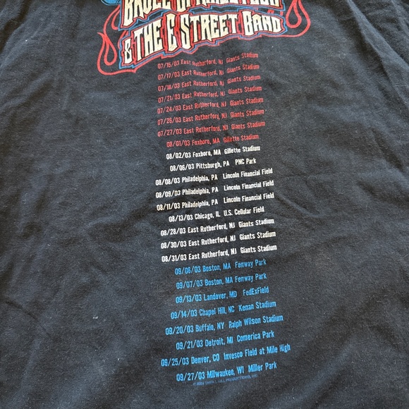 Bruce Springsteen 2003 Tour Shirt Vintage XL - Picture 2 of 2